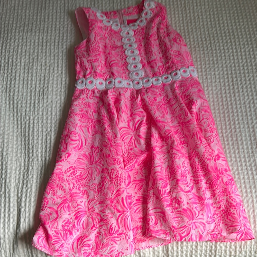 Lilly Pulitzer Pink Ruffled Tiered Sundress